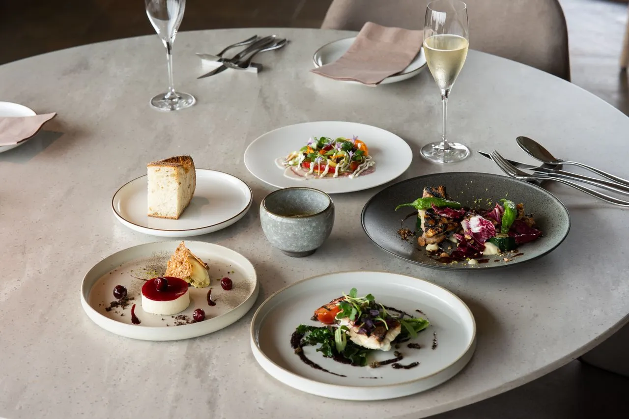 Chef-prepared fine dining presentation